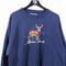 Alpine Buck Embroidered Sweatshirt Nature Animals