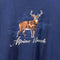 Alpine Buck Embroidered Sweatshirt Nature Animals