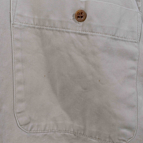 GAP Button Up Over Shirt Tonal Beige