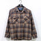 Pendelton Board Shirt Flannel Wool Made in USA Loop Collar