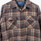 Pendelton Board Shirt Flannel Wool Made in USA Loop Collar