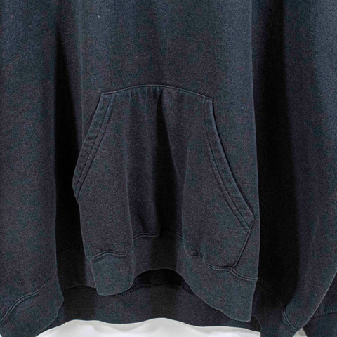 Blank Sun Faded Black Hoodie Sweatshirt