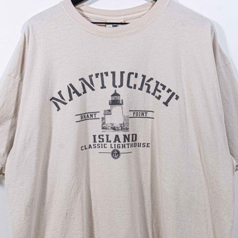 Nantucket Island Classic Lighthouse T-Shirt Made in USA Oarsman