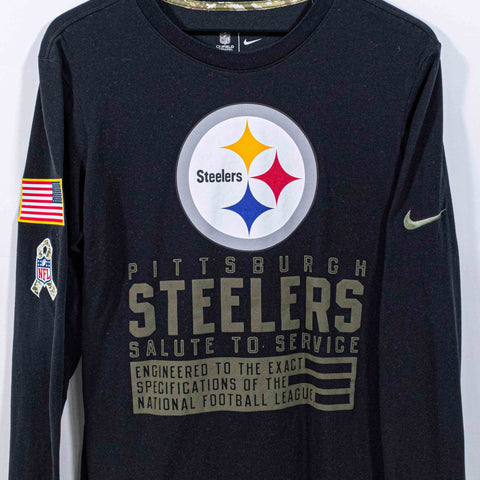 NIKE Pittsburgh Steelers NFL Salute To Service T-Shirt Long Sleeve