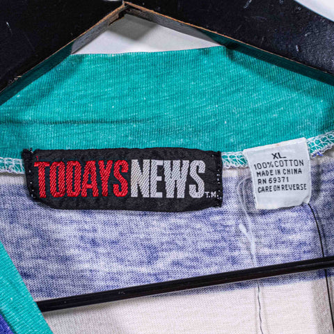 Surf Skate Striped Pocket T-Shirt Todays News