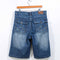 Chams Hip Hop Baggy Jean Shorts Jorts Embroidered