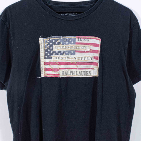 Denim & Supply Ralph Lauren American Flag Patch T-Shirt