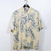 Tommy Bahama Silk Floral Hawaiian Shirt Resort Vacation Tiki