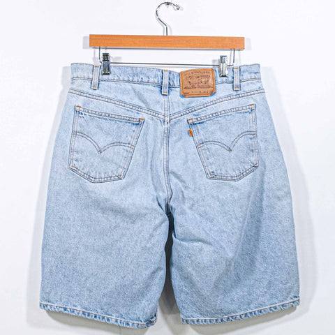 Levis 550 Relaxed Fit Orange Tab Jean Shorts Jorts