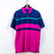 Greyson Golf Polo Shirt Color Block Navy Pink