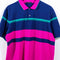 Greyson Golf Polo Shirt Color Block Navy Pink