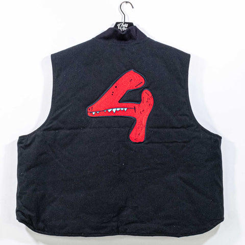 Carhartt Workwear Quilted Vest Canvas Embroidered