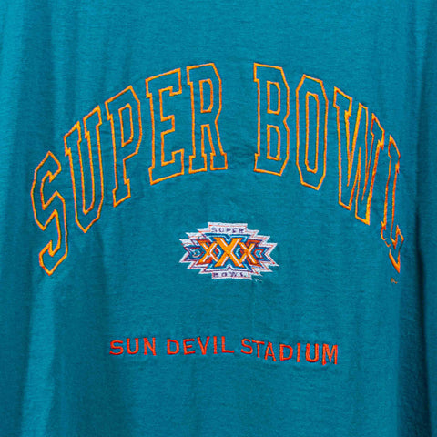 1996 Super Bowl XXX NFL T-Shirt Sun Devil Stadium Lee Sport