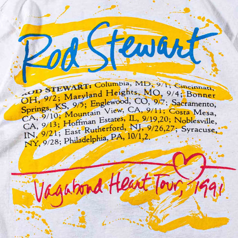 Rod Stewart Vagabond Heart Tour 1991 T-Shirt