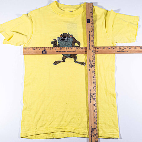 Looney Tunes Taz Glitter Iron On T-Shirt Hanes Beefy Roach