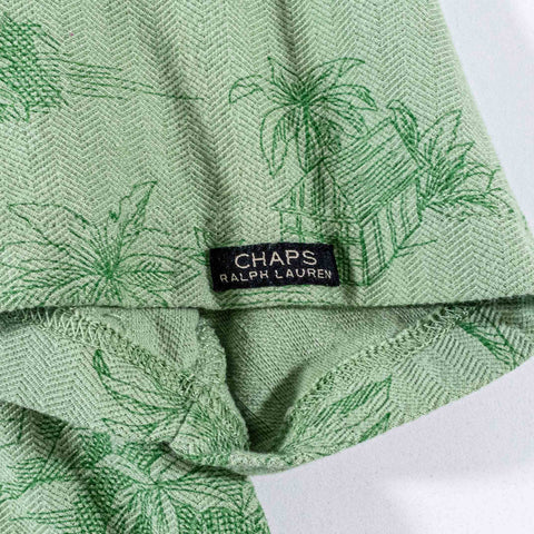 Chaps Ralph Lauren Palm Tree Hawaiian Floral Polo Shirt AOP