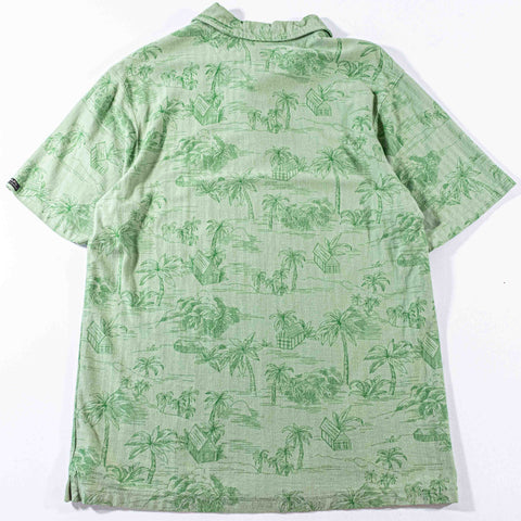Chaps Ralph Lauren Palm Tree Hawaiian Floral Polo Shirt AOP