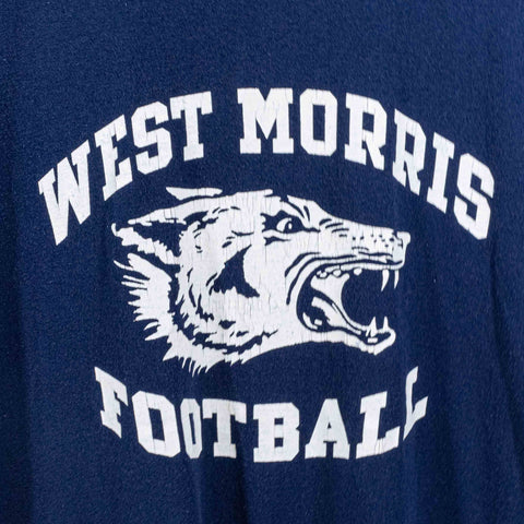 Russell Athletic T-Shirt West Morris Football Single Stitch Made in USA