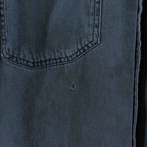 Levis Black Denim Shirt Sun Faded Grunge Cowboy Western