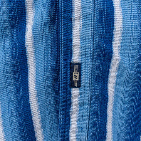 LEE Striped Denim Shirt Grunge Skater