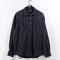 Levis Black Denim Pearl Snap Shirt Sun Faded Grunge Cowboy Western