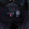 Levis Black Denim Pearl Snap Shirt Sun Faded Grunge Cowboy Western