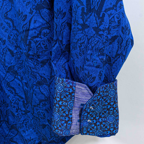 Robert Graham Button Shirt Flip Cuff Printed Art