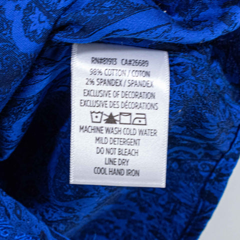 Robert Graham Button Shirt Flip Cuff Printed Art