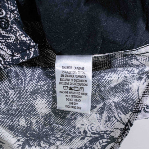 Robert Graham Button Shirt Flip Cuff Zaragoza Embroidered Floral