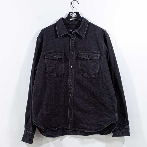Rag & Bone Black Denim Button Shirt