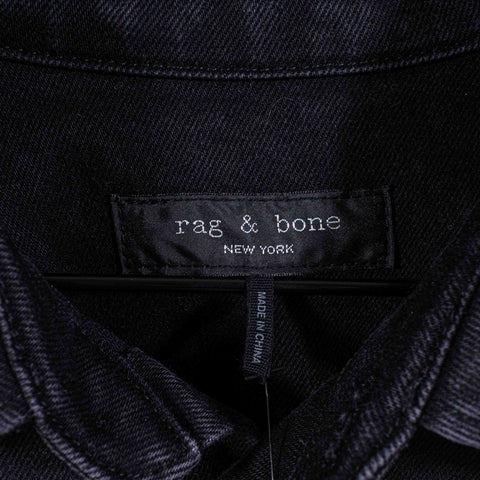 Rag & Bone Black Denim Button Shirt