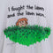 I Fought The Lawn T-Shirt Shoebox Funny Joke