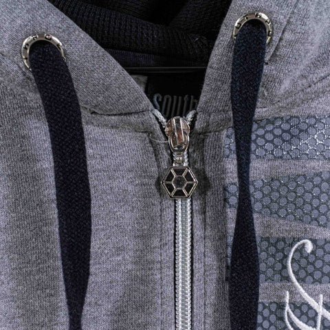 SouthPole Spell Out Zip Hoodie Sweatshirt Hip Hop Skater