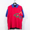 Greg Norman Shark Color Block Polo Shirt Big Print