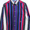 Tommy Hilfiger Crest Striped Color Block Button Down Shirt