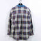 Aztec Flannel Button Shirt Denim Collar Southwestern Grunge Skater