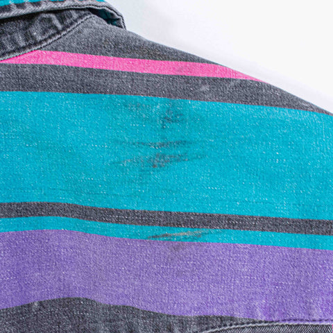 Wrangler Striped Western Button Up Shirt Brushpopper