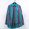 Wrangler Striped Western Button Up Shirt Brushpopper