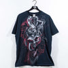 Dragon Skull Smoke AOP Cyber Goth T-Shirt