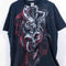 Dragon Skull Smoke AOP Cyber Goth T-Shirt