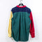 J Crew Color Block Corduroy Button Down Shirt