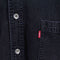 Levis Black Denim Shirt Sun Faded Grunge Cowboy Western