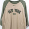 NIKE New York Yankees Military T-Shirt 3/4 Sleeve