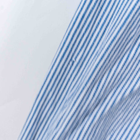 Pinstripe Denim Button Down Shirt Fresno Jean Company