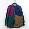 Tommy Hilfiger Crest Color Block Squares Button Down Shirt