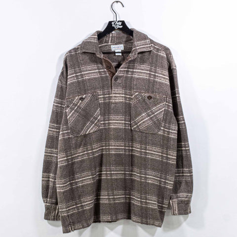 Arizona Jeans Co. 1/4 Button Flannel Pullover