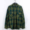 Structure Plaid Flannel Button Shirt Grunge Skater