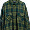 Structure Plaid Flannel Button Shirt Grunge Skater