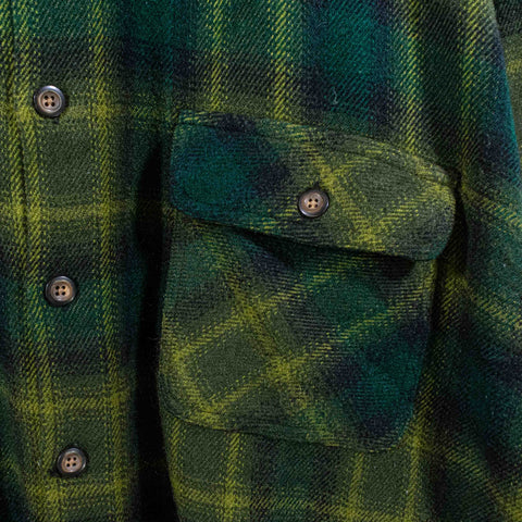 Structure Plaid Flannel Button Shirt Grunge Skater