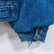 Wrangler Sherpa Lined Denim Trucker Jacket Snap Button Corduroy Collar